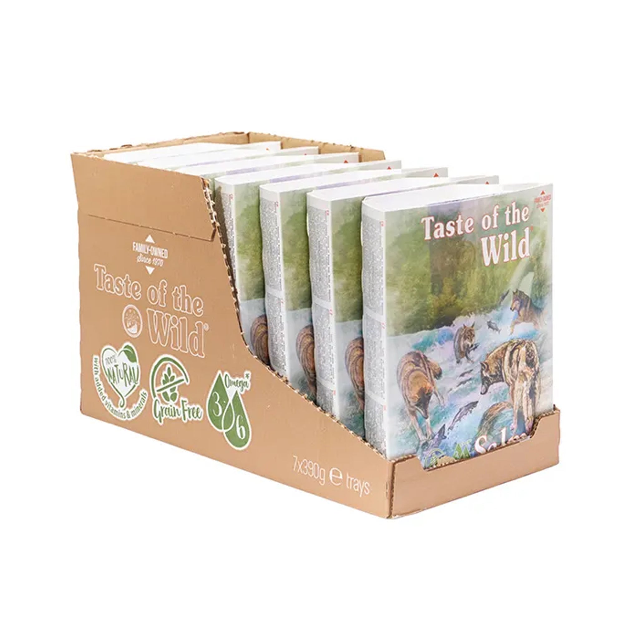 Taste Of The Wild Wet Dog Food Salmon and Herring 390g x 7