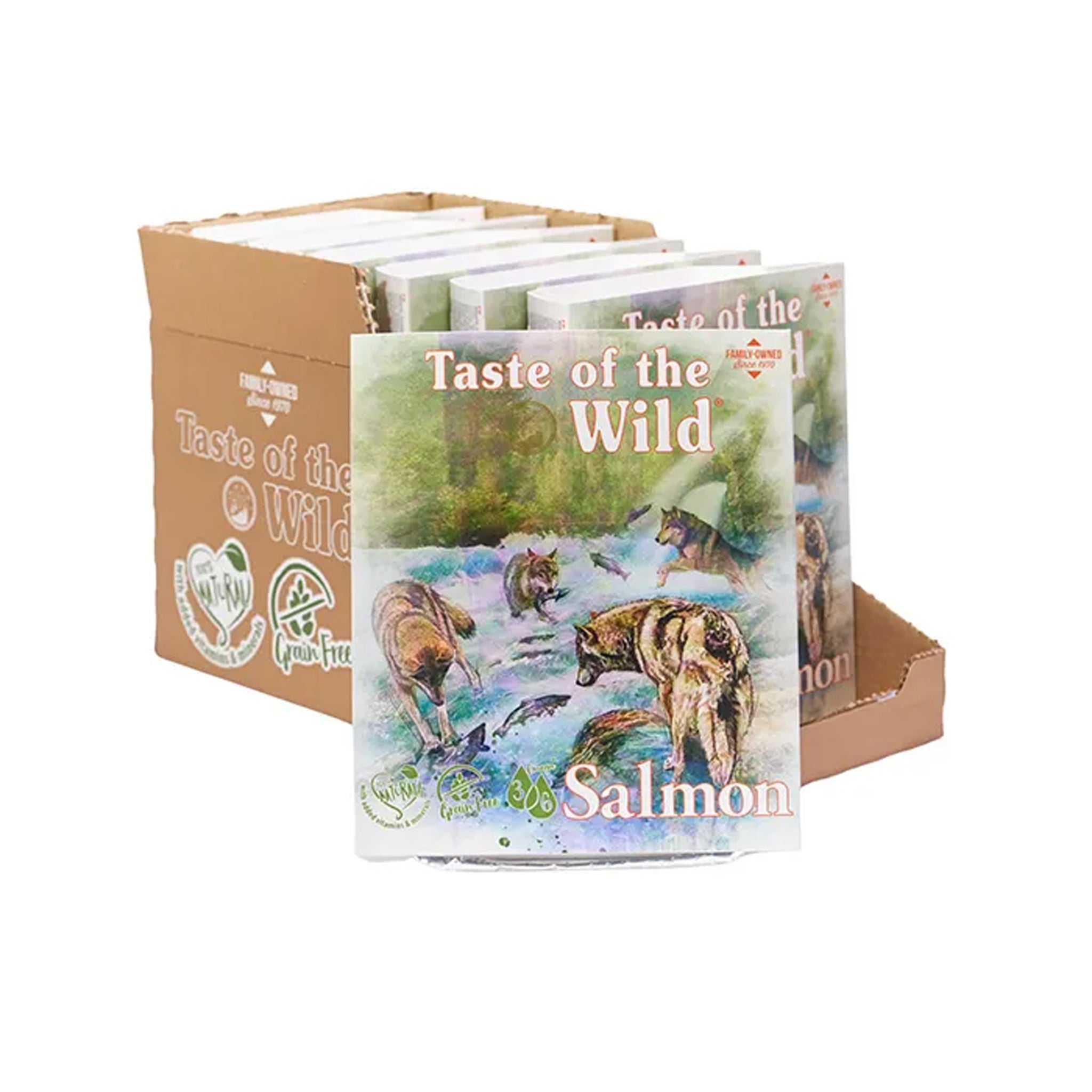 Taste Of The Wild Wet Dog Food Salmon and Herring 390g x 7