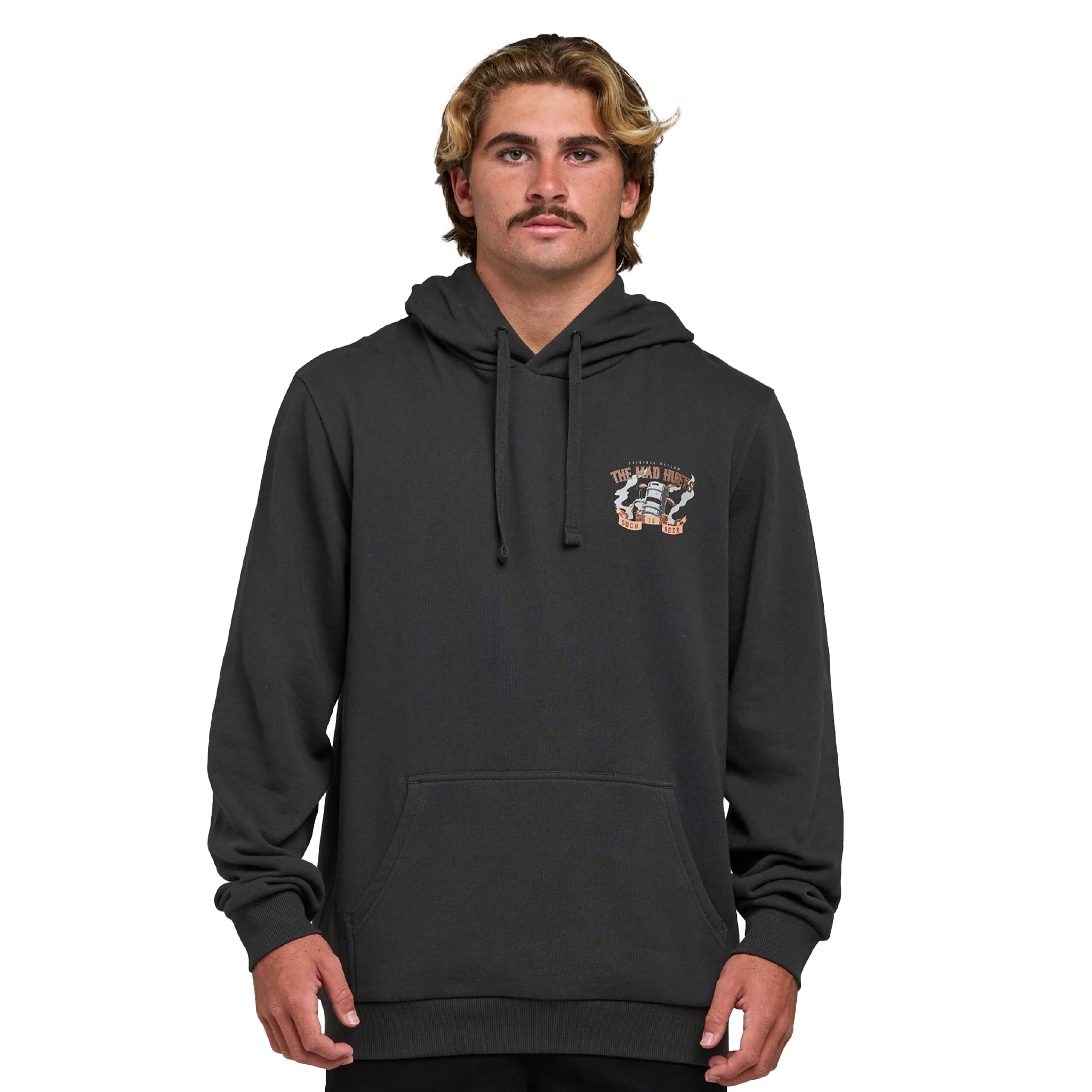 The Mad Hueys Kegs Kelly Vintage Black Hoodie