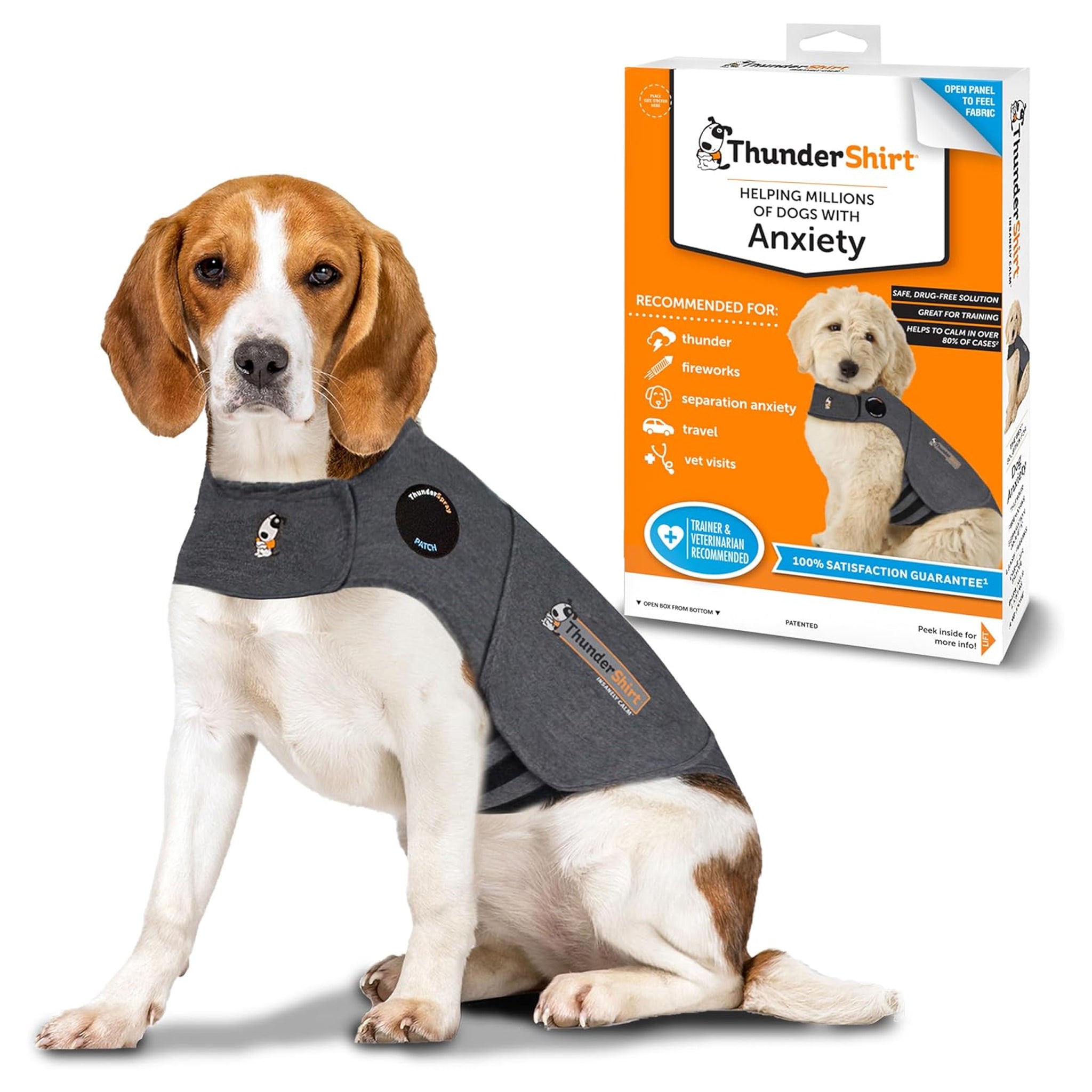 ThunderShirt Grey Dog Anxiety Jacket