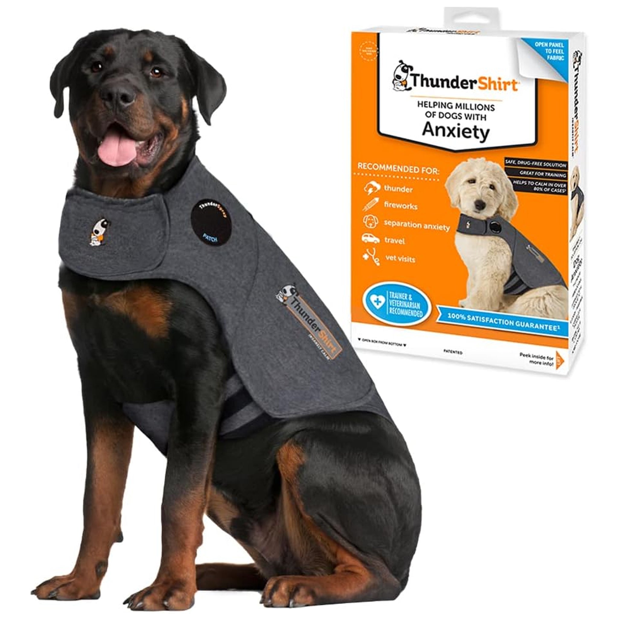 ThunderShirt Grey Dog Anxiety Jacket