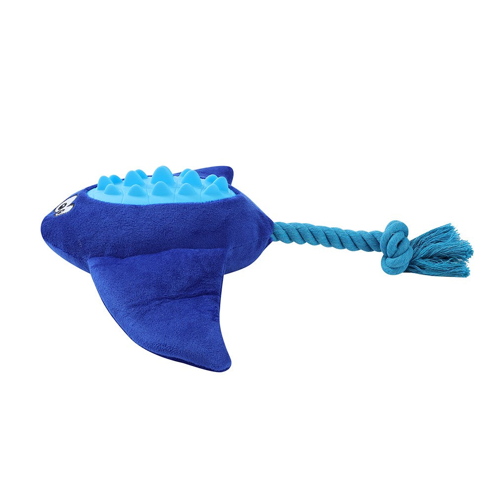 Tidal Pals Sea Plush Dog Toy with TPR – 35cm (Assorted)