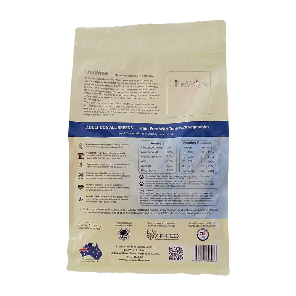 LifeWise Wild Tuna with Lamb & Mixed Veg - Grain Free