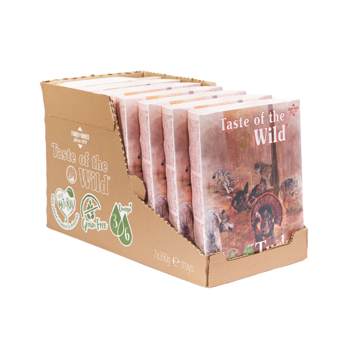 Taste Of The Wild Wet Dog Food Turkey and Duck 390g x 7