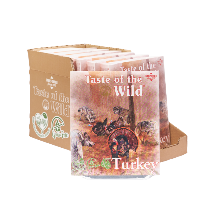 Taste Of The Wild Wet Dog Food Turkey and Duck 390g x 7