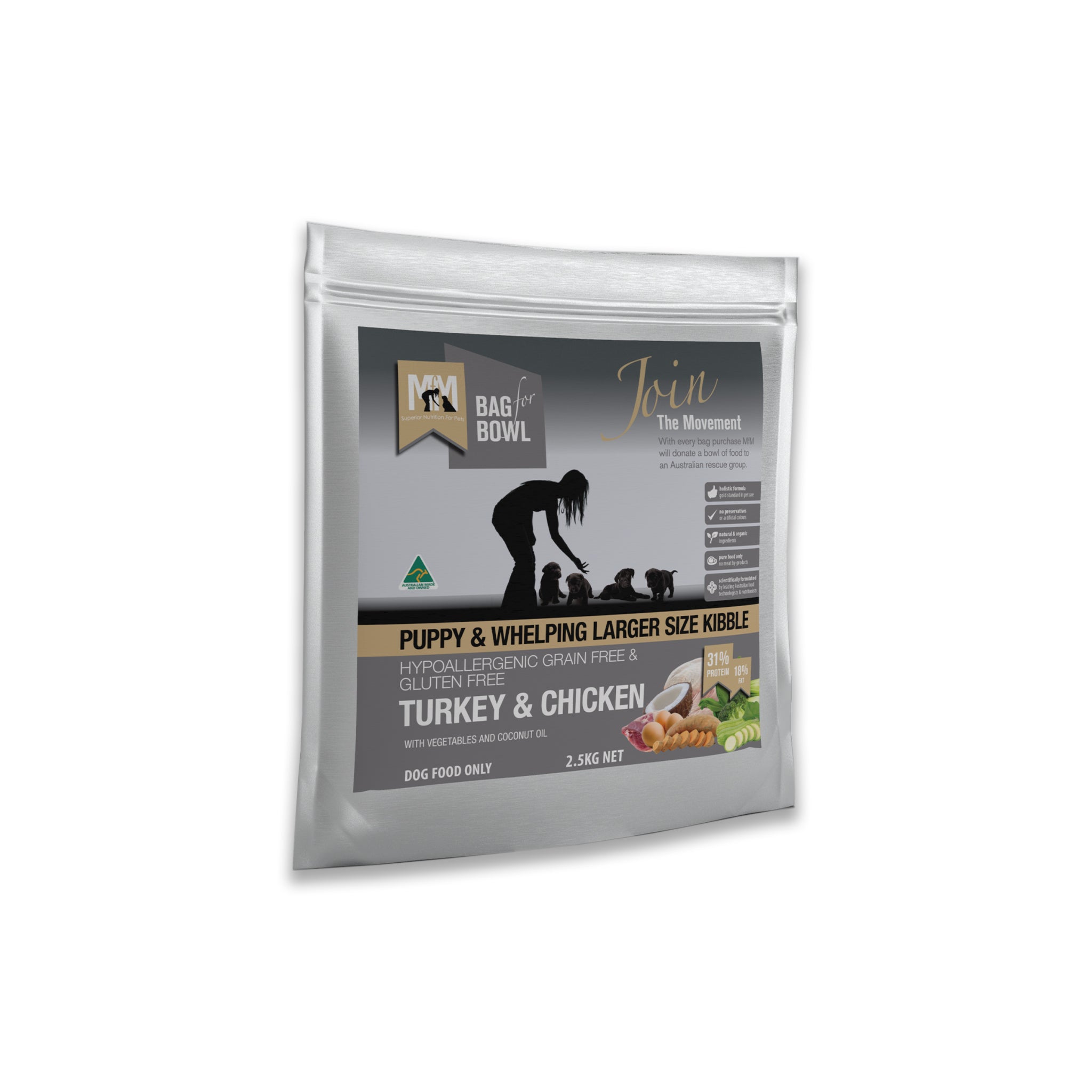 Meals for Mutts MFM Puppy Large Breed Turkey and Chicken (Grain Free)