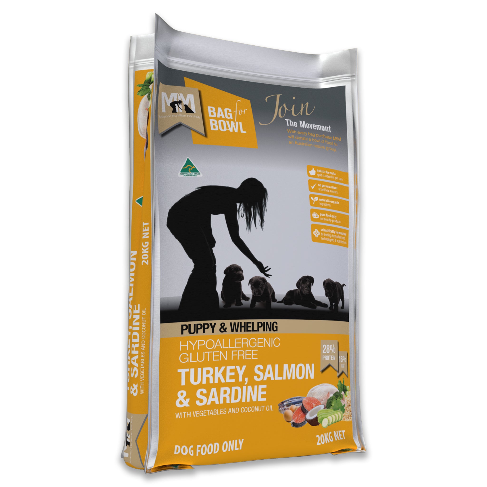 Meals for Mutts MFM Puppy Turkey, Salmon and Sardine