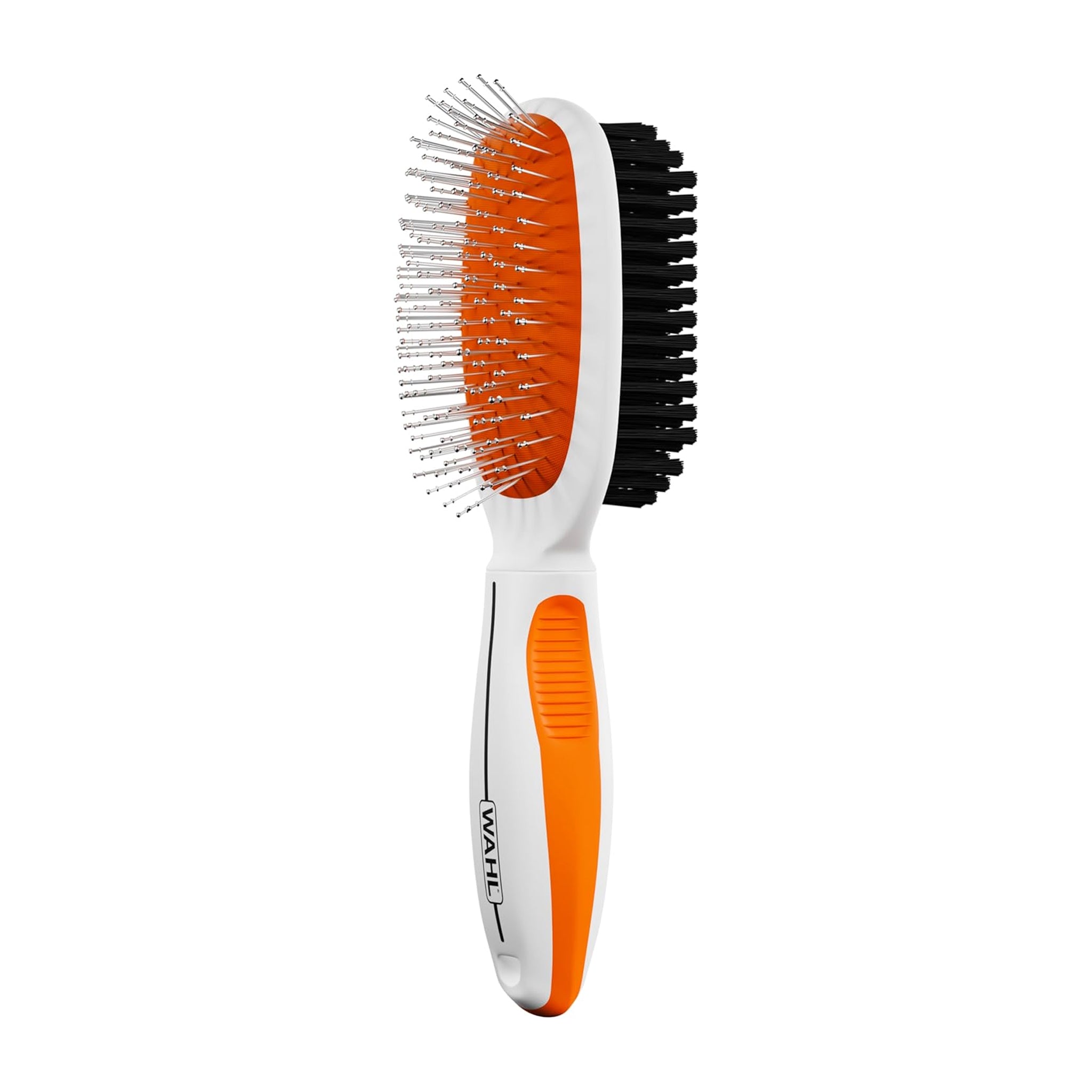 Wahl Double-Sided Pin & Bristle Brush – Small & Large (Orange/White)
