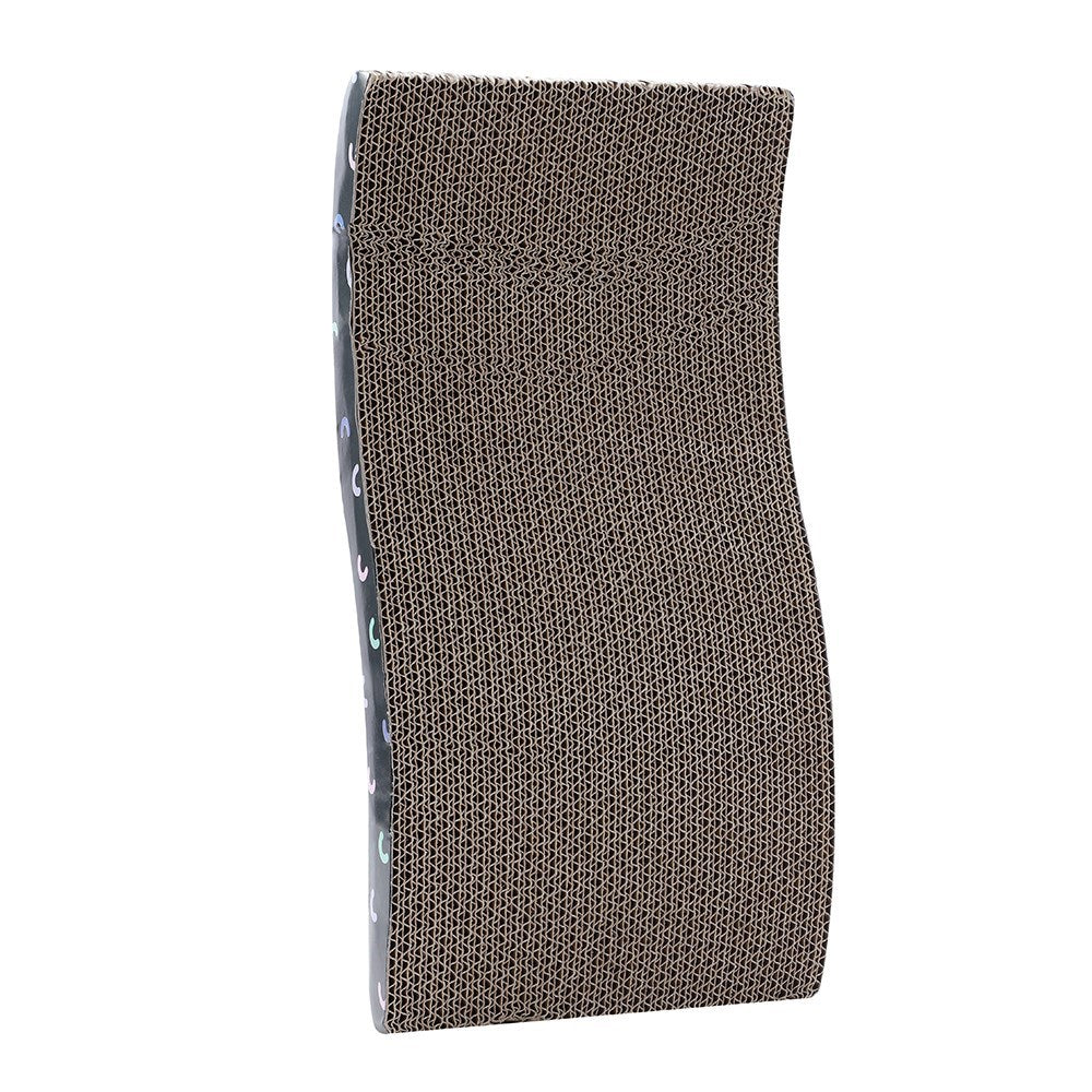 Wavy Cat Scratcher with Catnip – 42cm