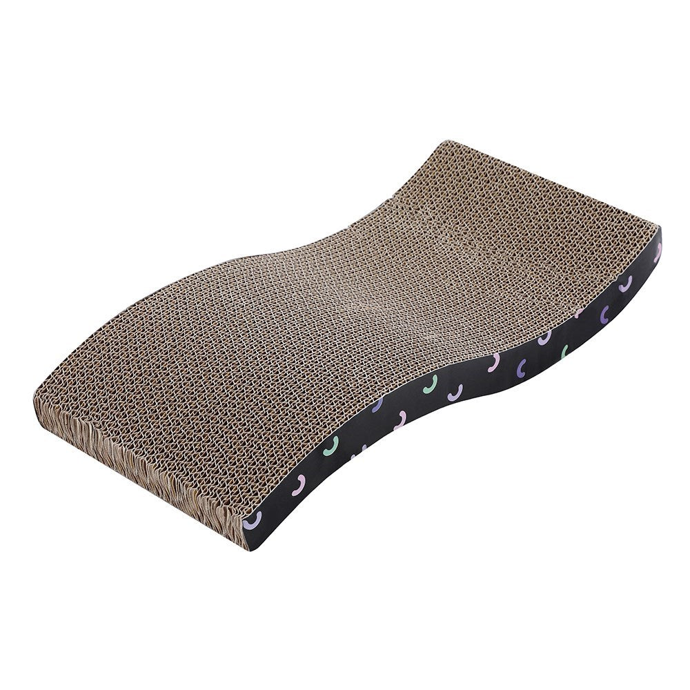 Wavy Cat Scratcher with Catnip – 42cm