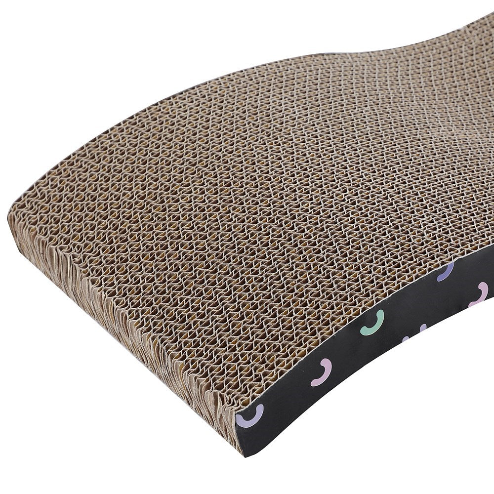 Wavy Cat Scratcher with Catnip – 42cm