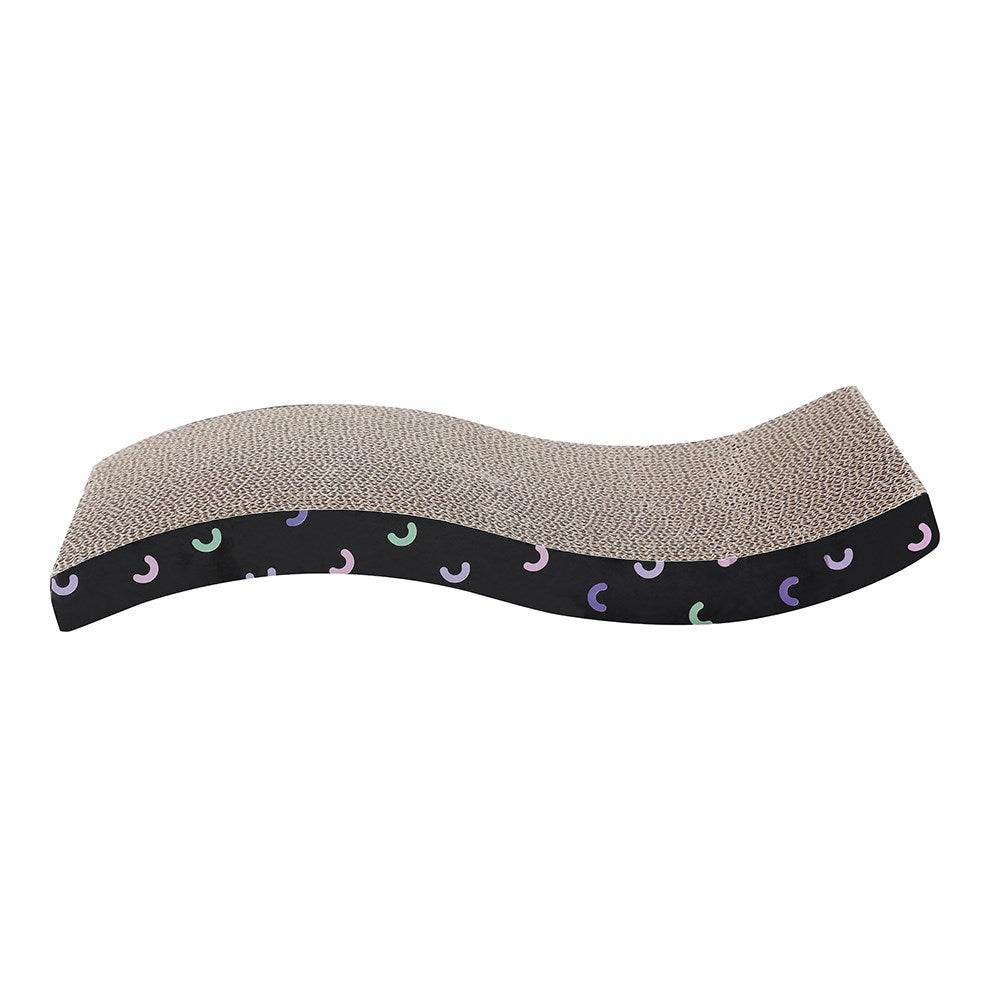 Wavy Cat Scratcher with Catnip – 42cm