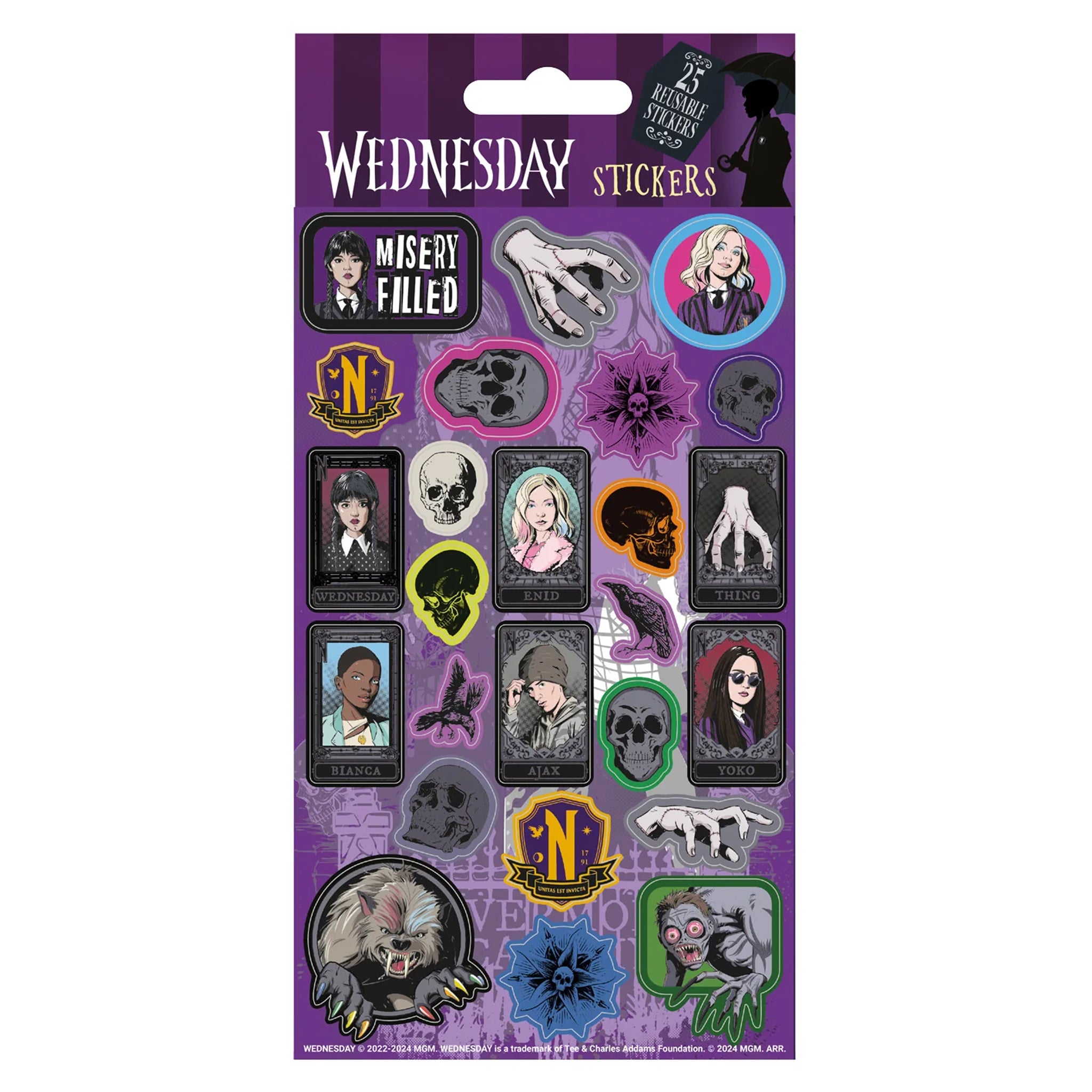 Pop Culture Reusable Sticker Set