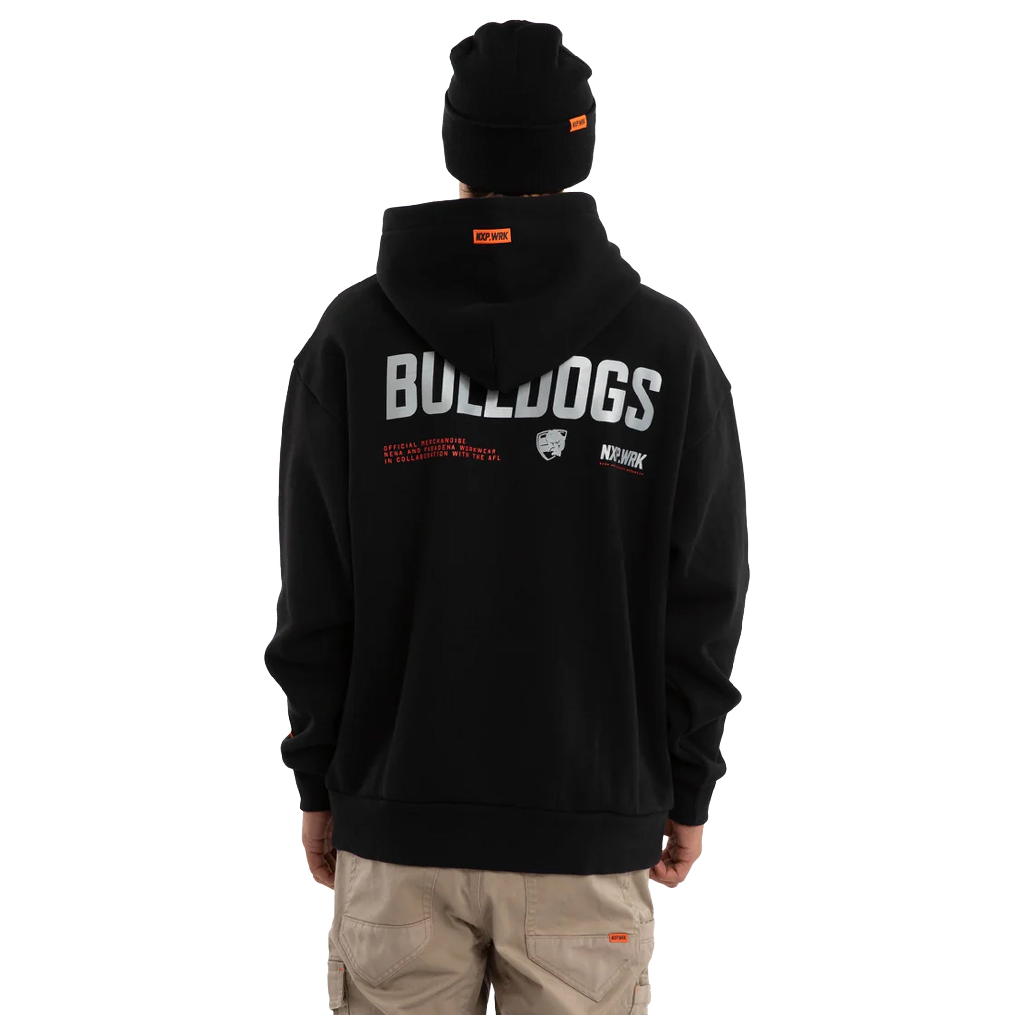 Western Bulldogs Subject Hoodie Jet Black
