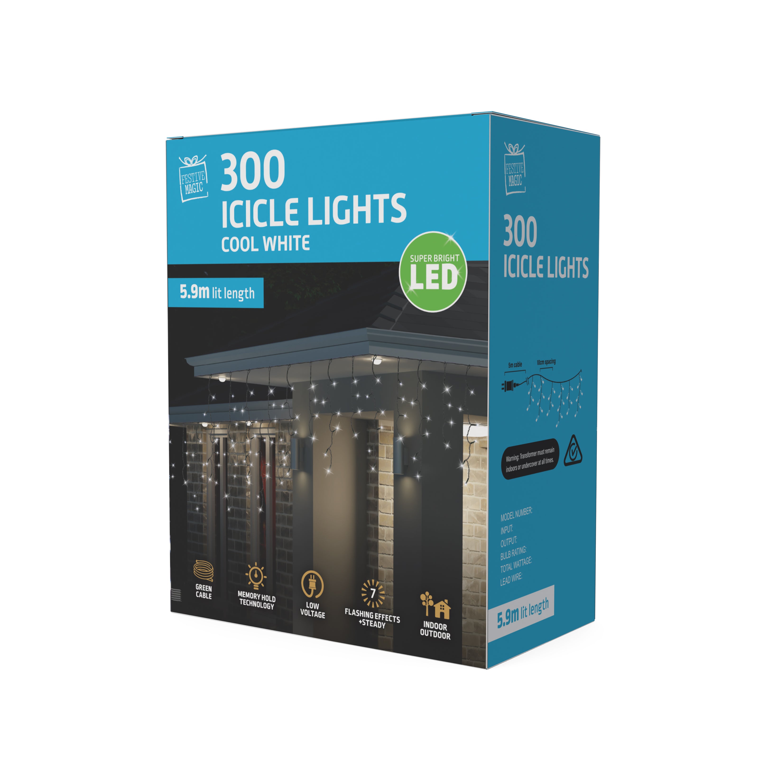 LED Icicles Flashing 300