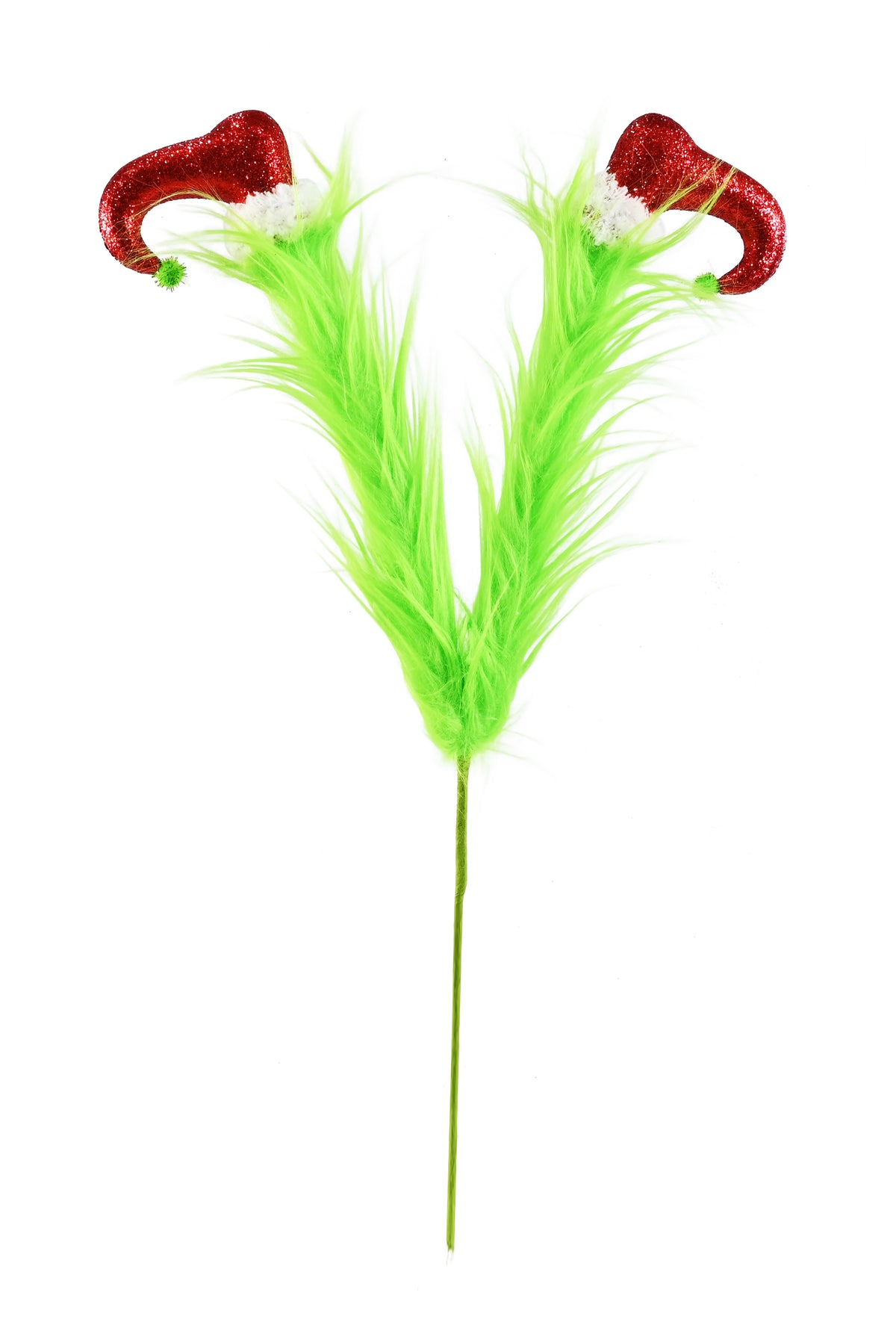 Mean Green Furry Elf Legs Pick 47cm Assorted