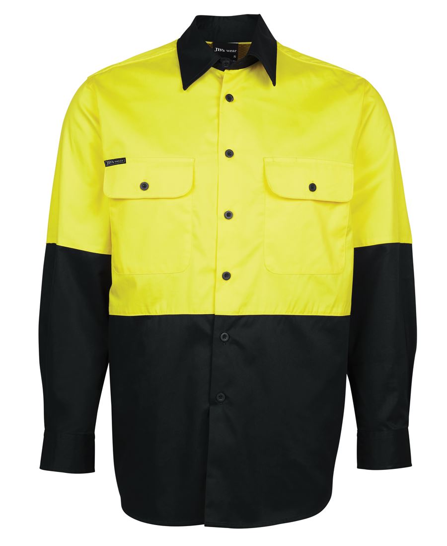 JB’s Wear Hi-Vis Long Sleeve Shirt 150G