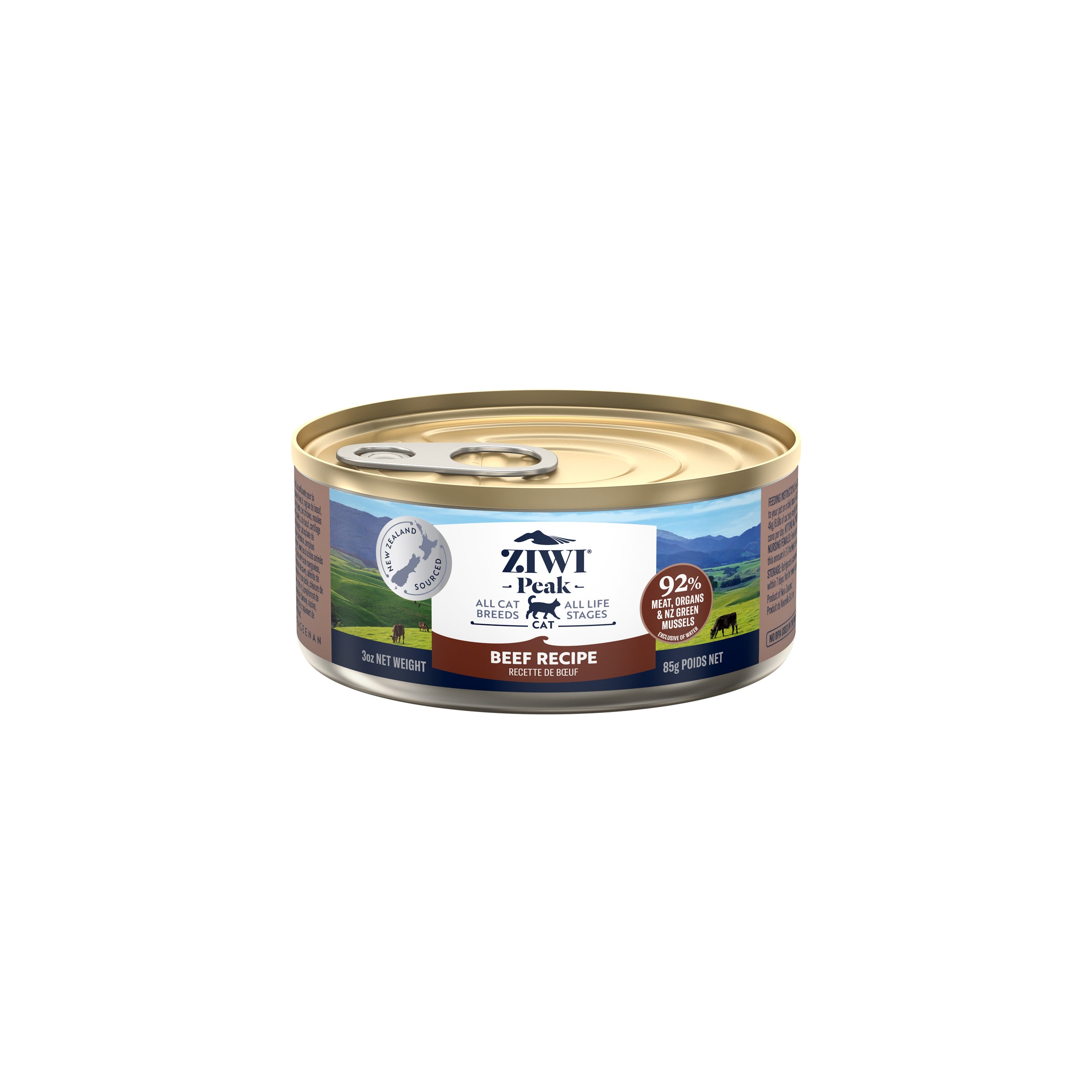 Ziwi Peak Wet Cat Food Cans Beef