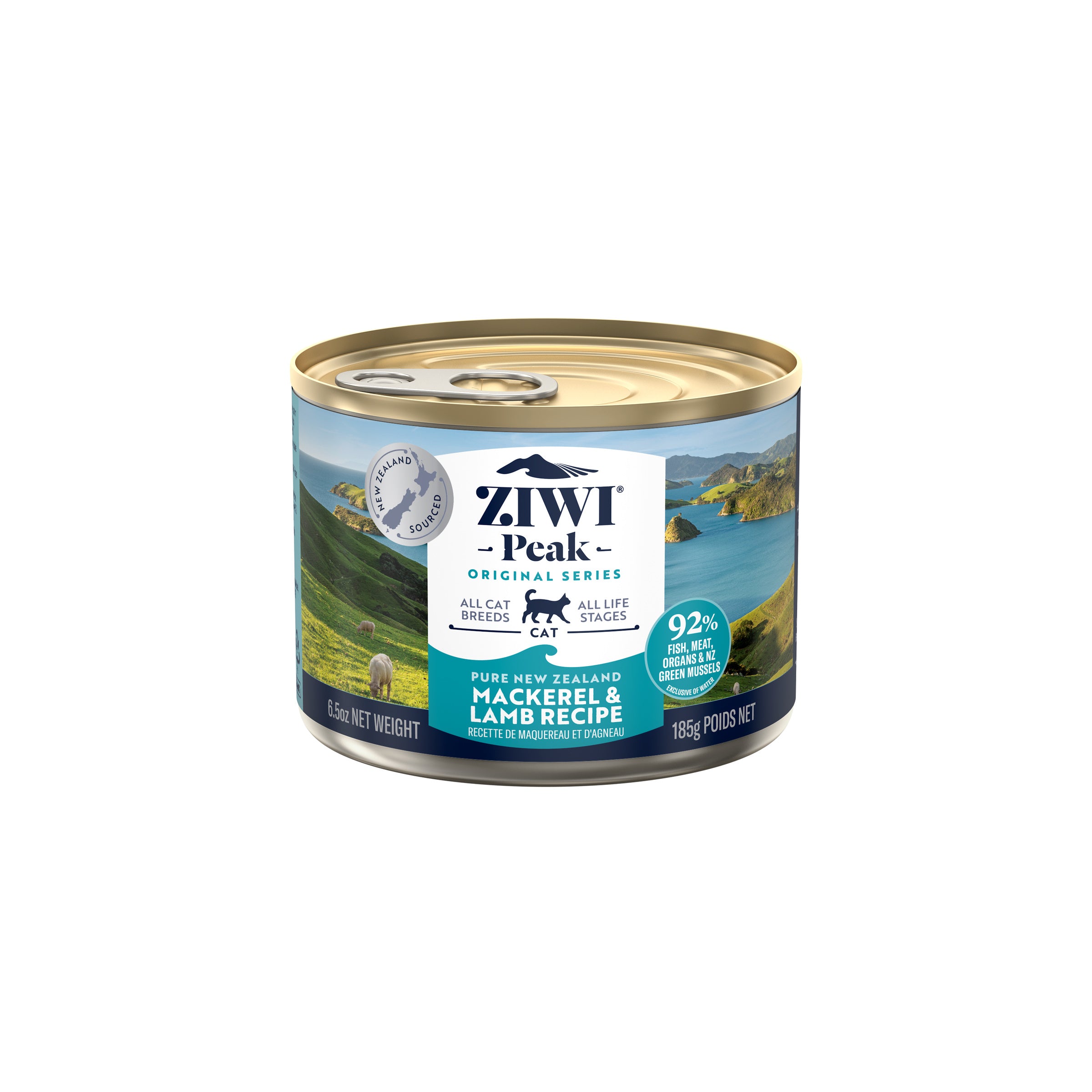 Ziwi Peak Wet Cat Food Cans Mackeral and Lamb