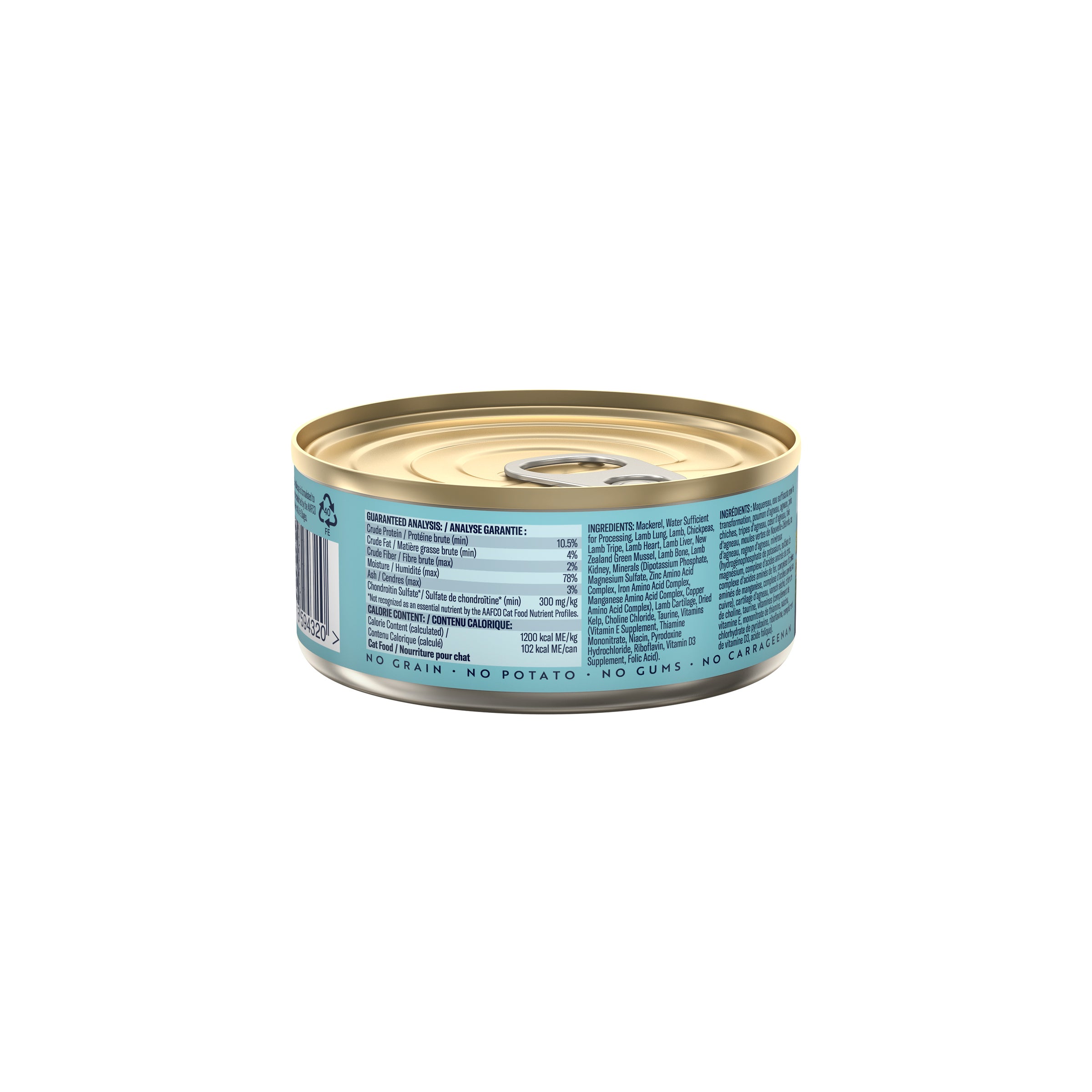 Ziwi Peak Wet Cat Food Cans Mackeral and Lamb