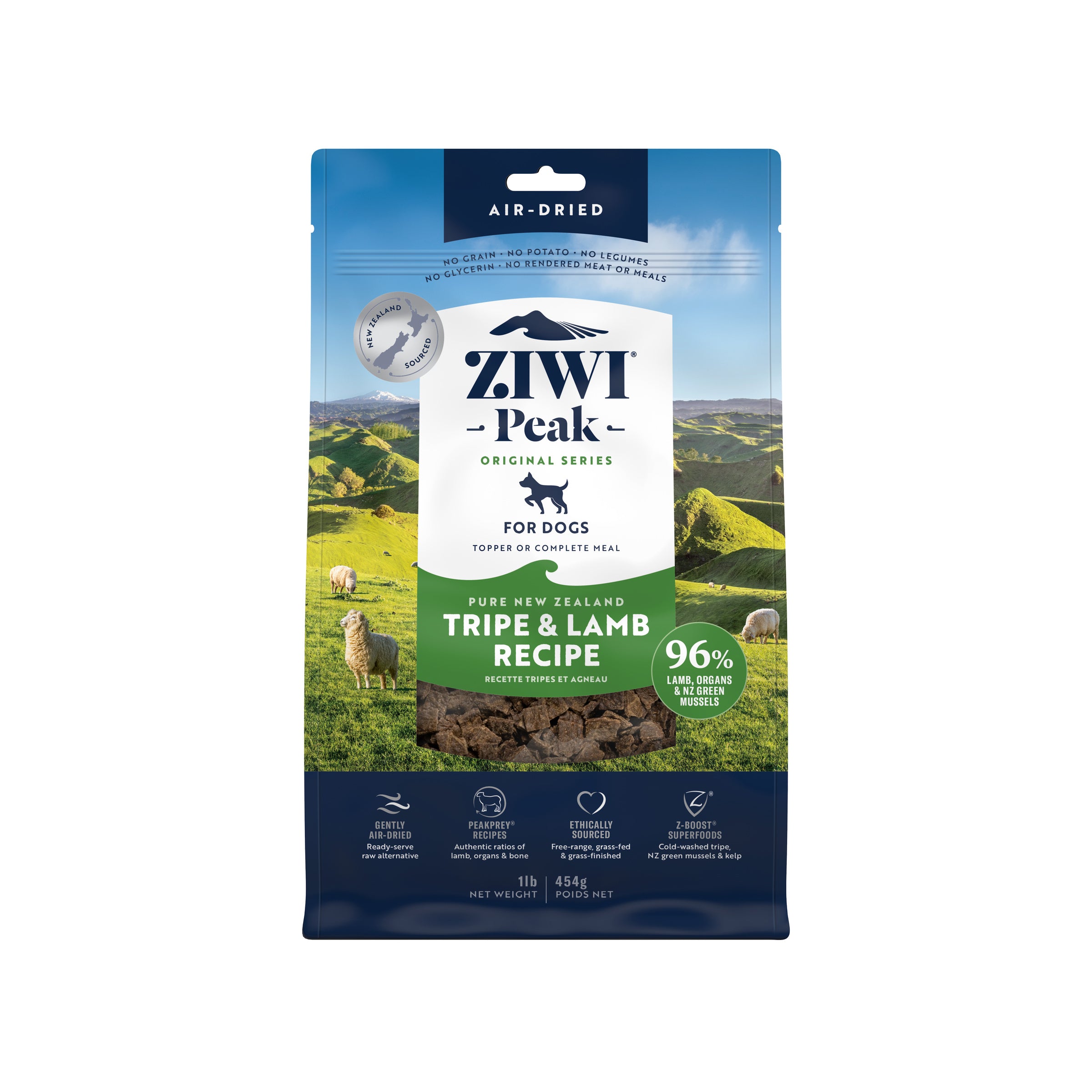 Ziwi Peak Air Dried Dog Food Tripe and Lamb