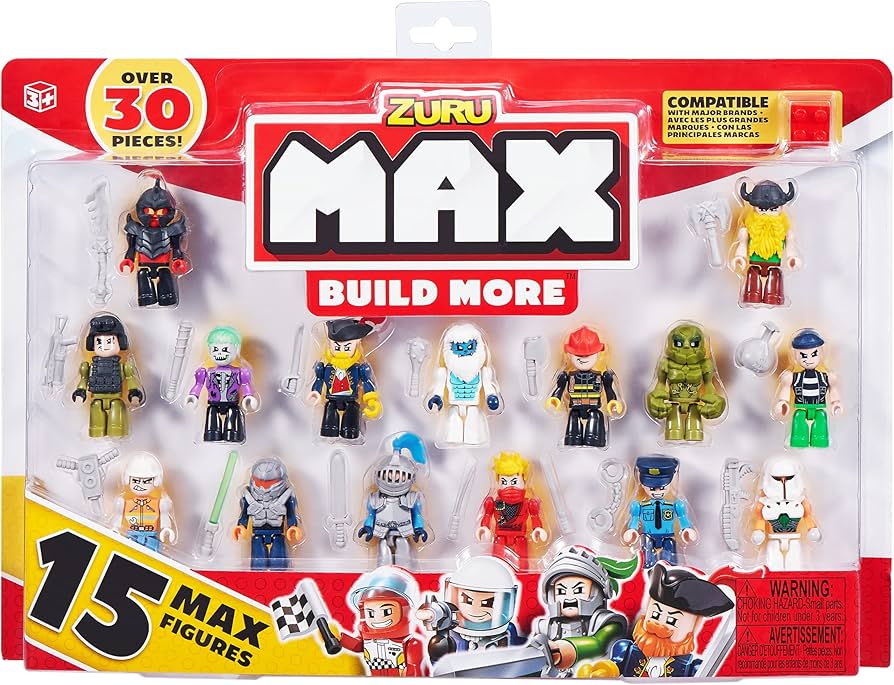 ZURU MAX Build Construction 15 Figurine Pack xx