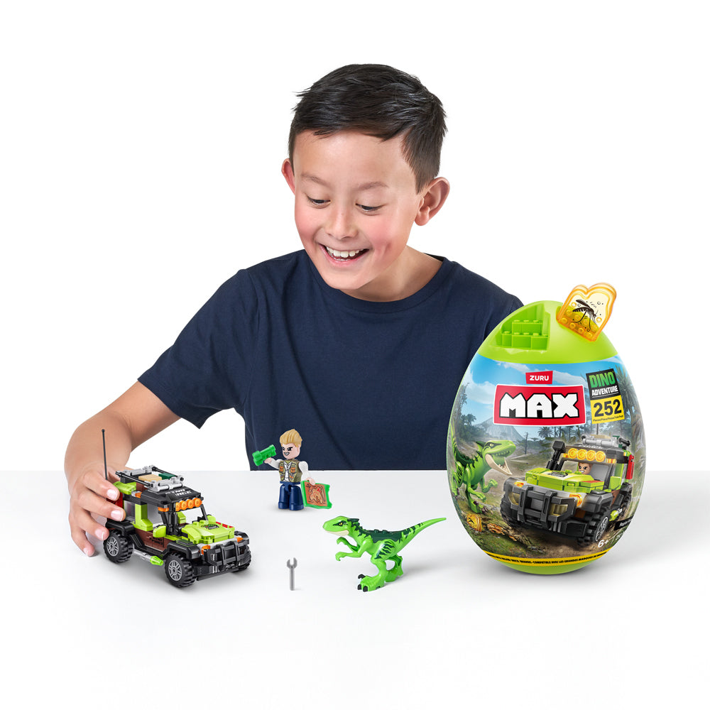 ZURU MAX Build Dino Escape Egg Capsule 252 Bricks