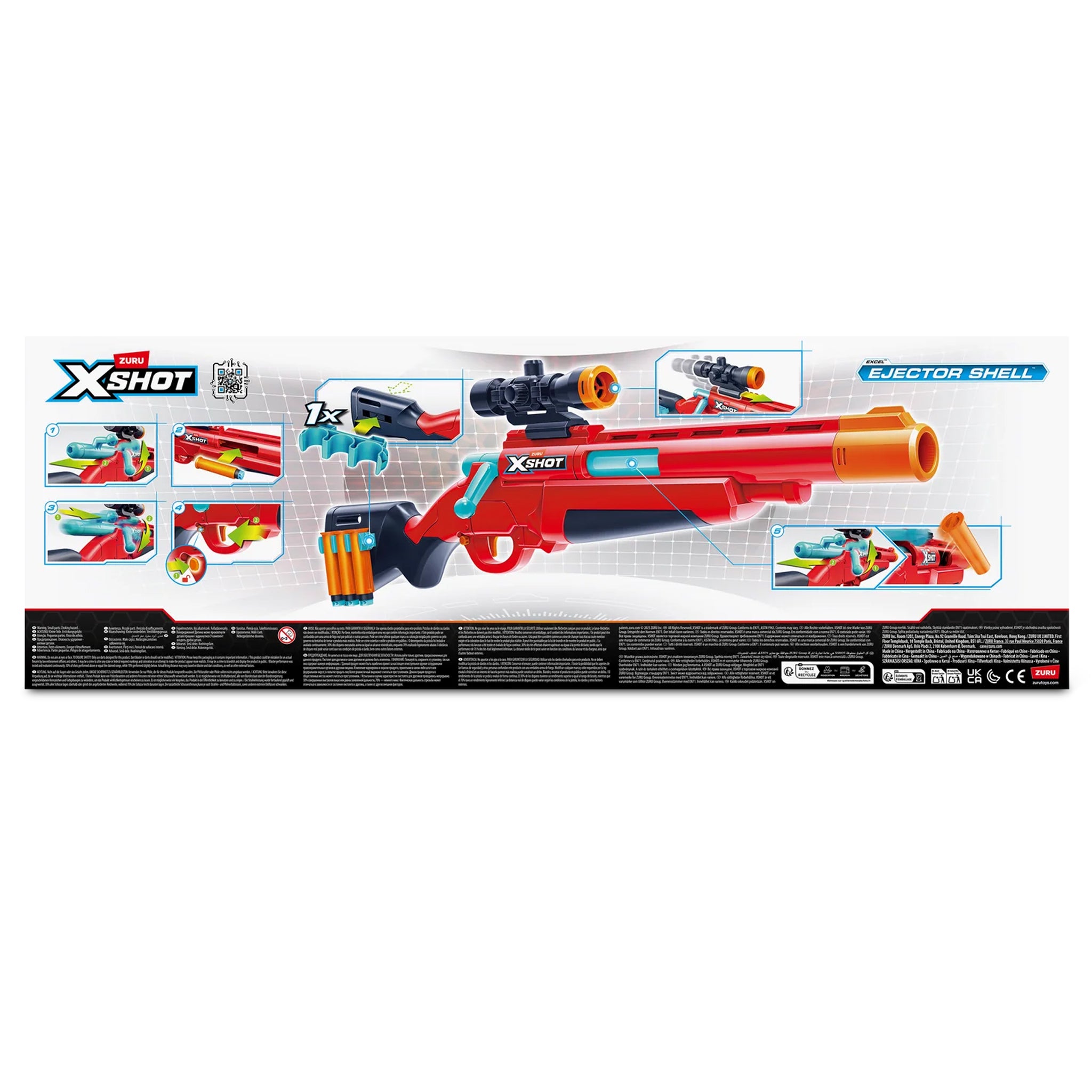 ZURU XSHOT Bolt Action Rifle with 8 Darts