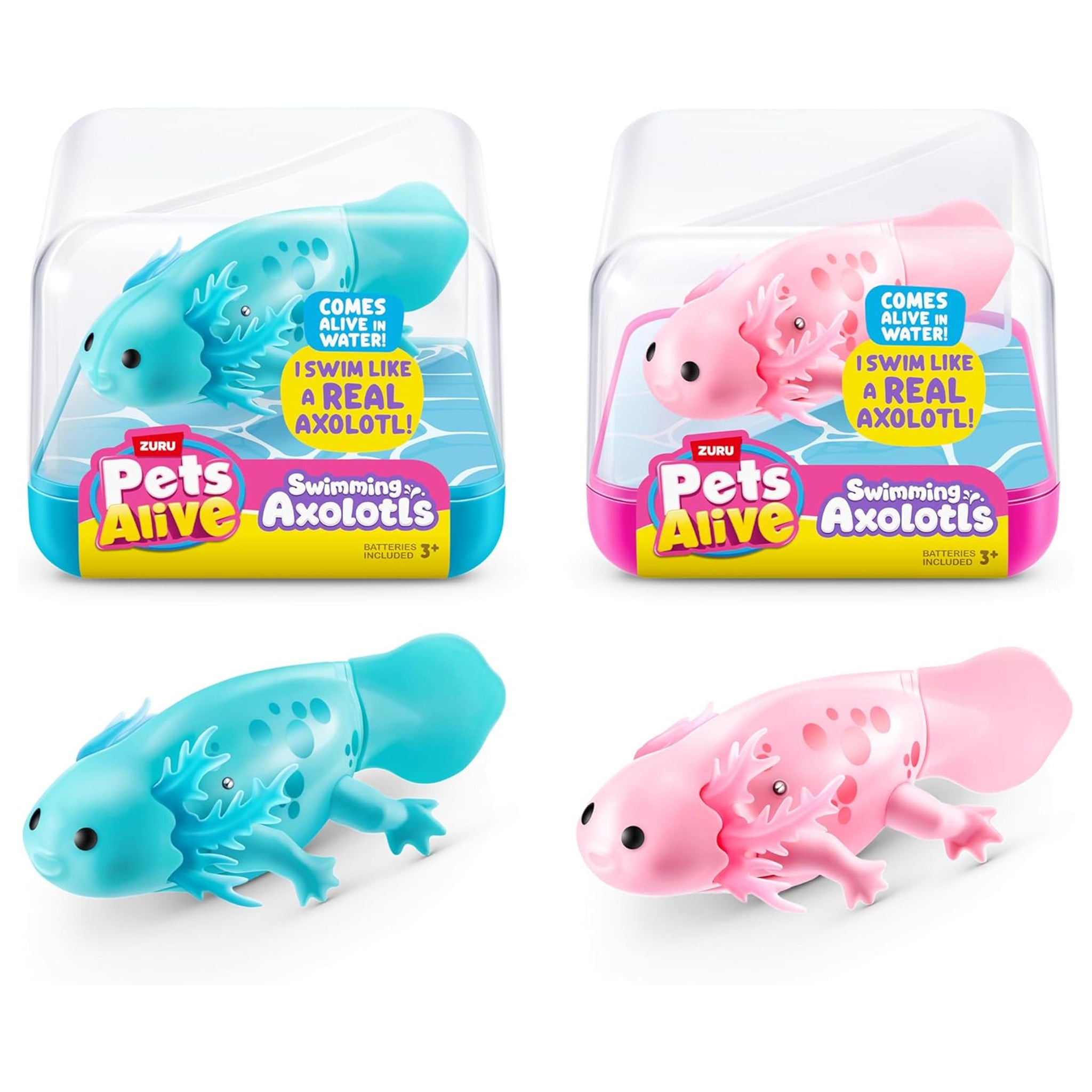 ZURU Pet's Alive - Swimming Axolotl Assorted