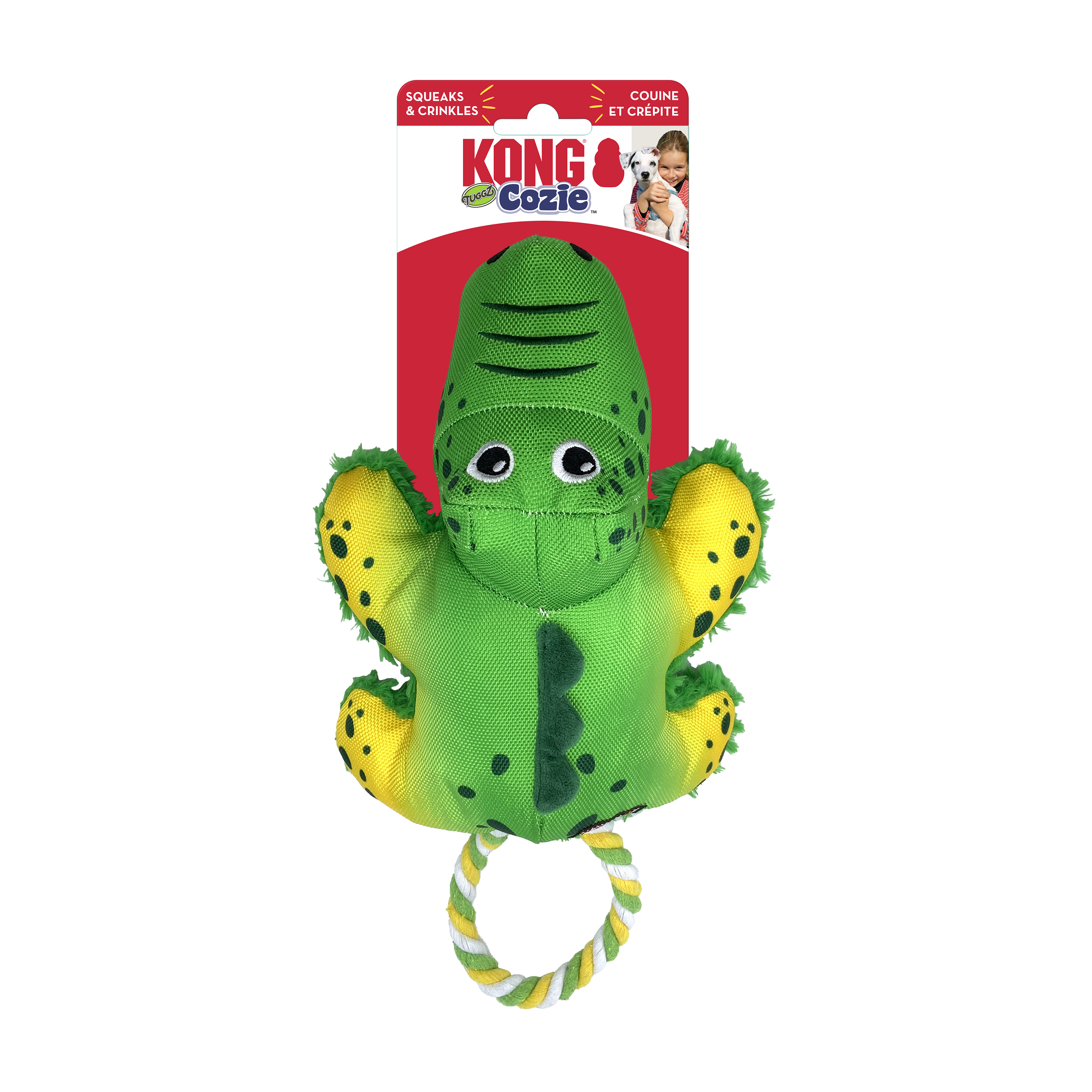 KONG Dog Cozie Tuggz Alligator