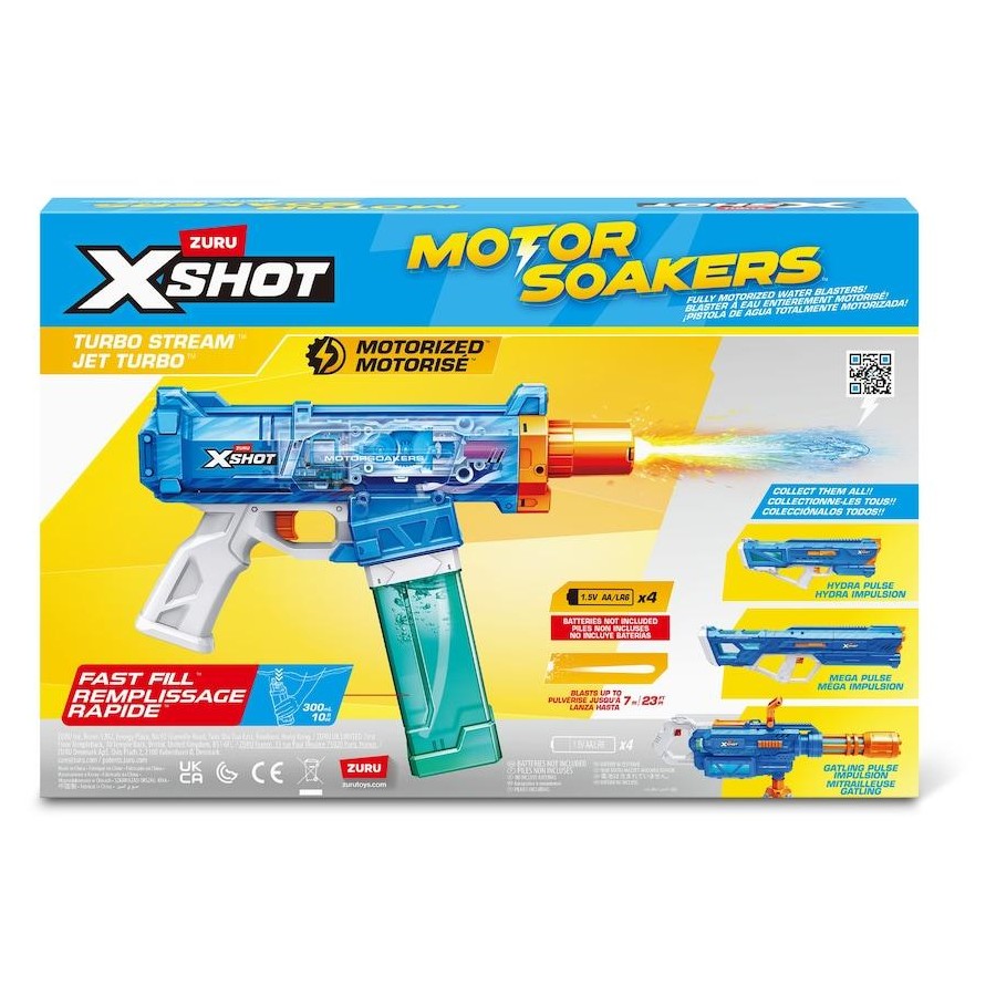 Zuru XSHOT Fast Fill Motor Soakers - Turbo Stream