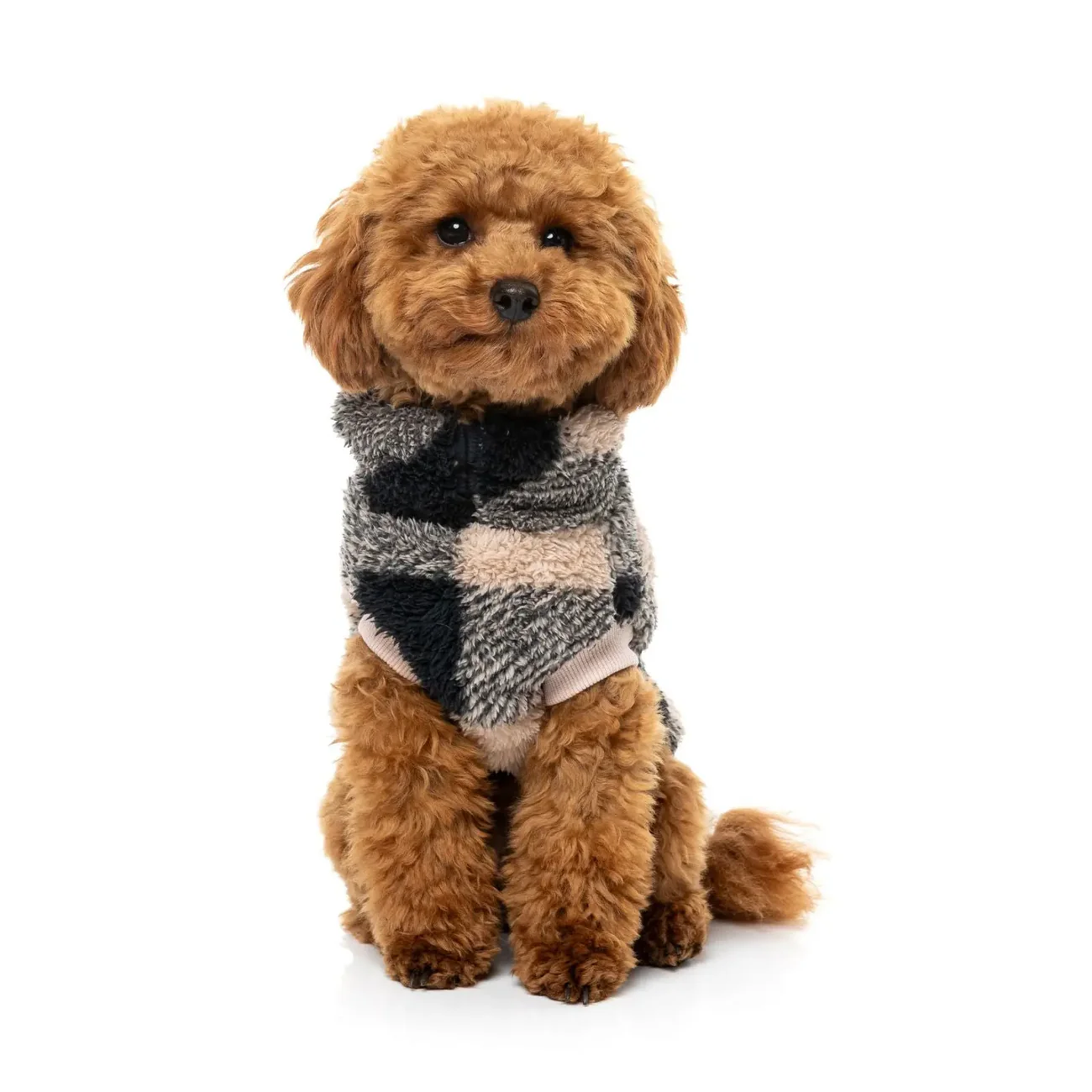 Fuzzyard Checkered Teddy Sweater