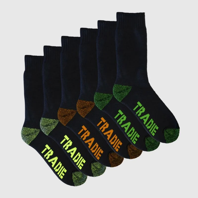TRADIE Men's 3pk Cotton Crew Sock