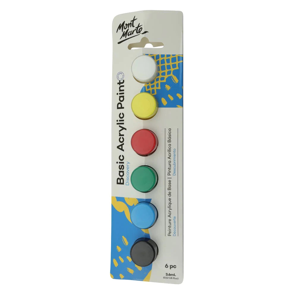 MONT MARTE Acrylic Paint 6pc 3.6ml