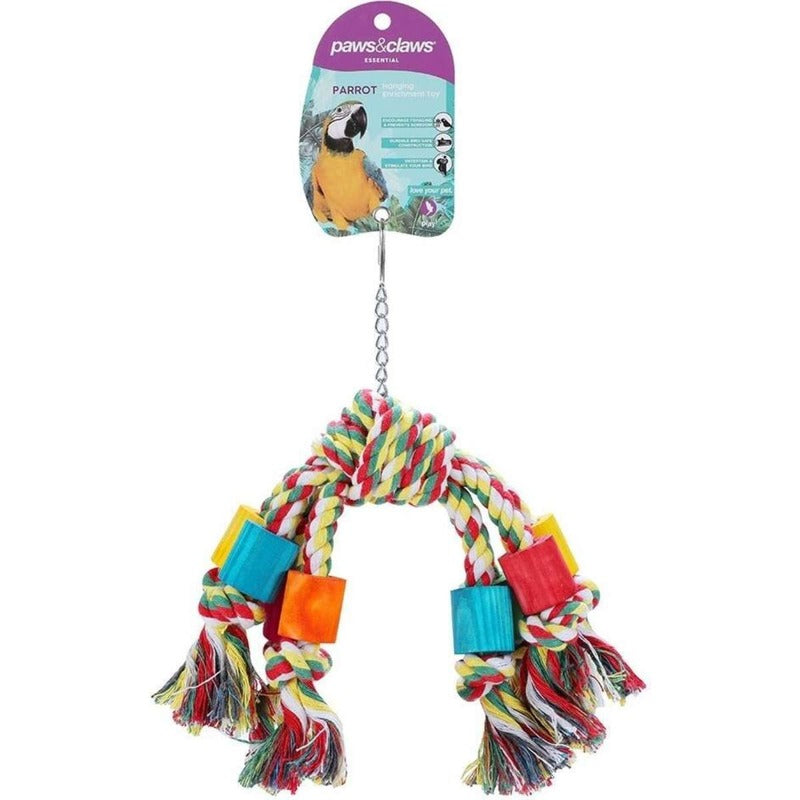 Parrot Rope Dangler Toy xx