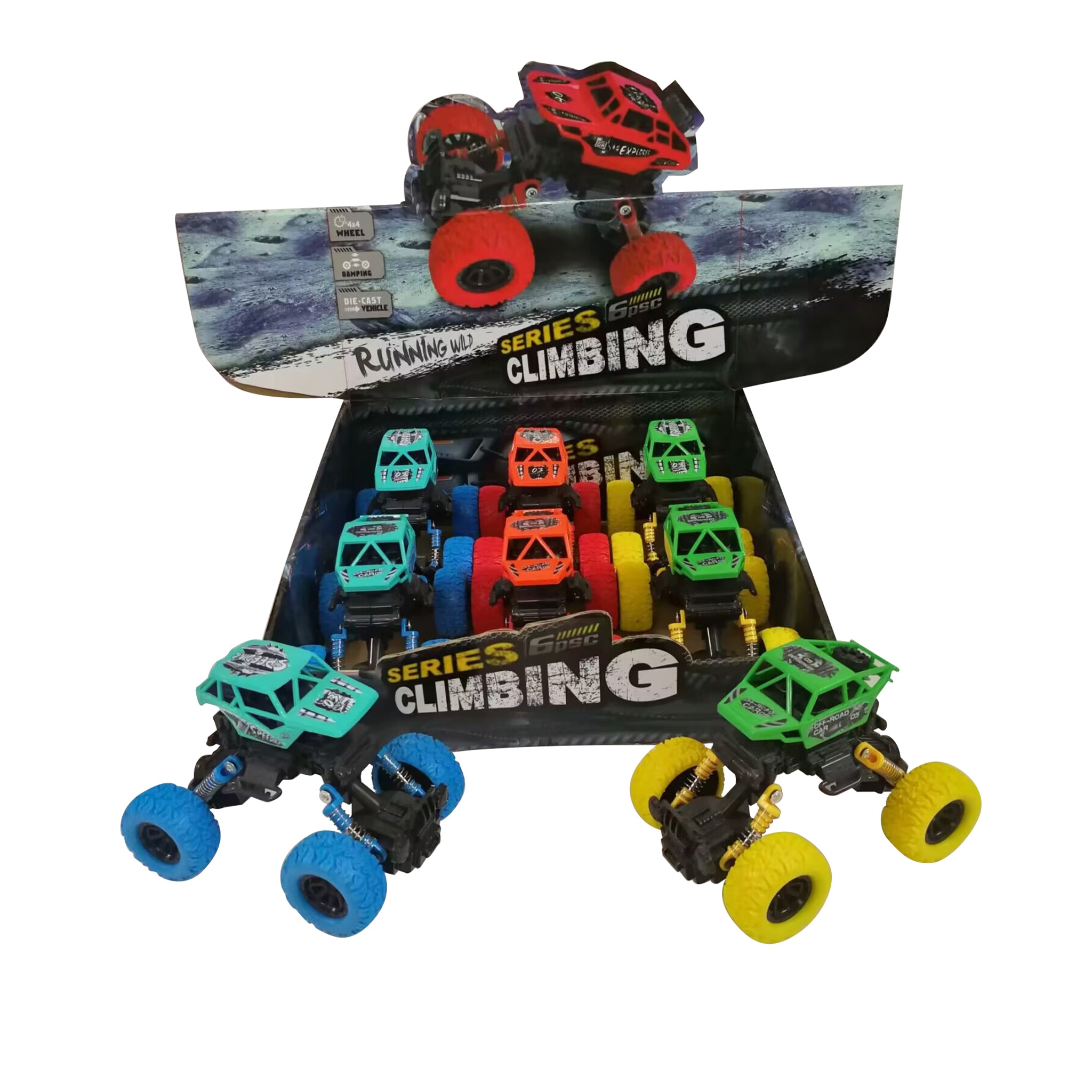 Pull Back Rock Climbing Vehicles assorted