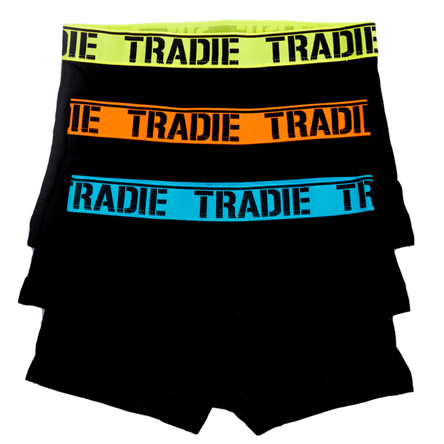 Tradie Men's 3Pk Fitted Trunks