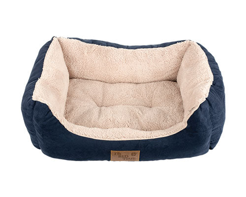 Plush Dozer Bed Rect Blue