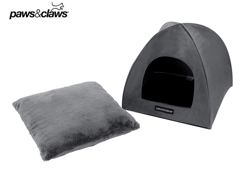 Paws & Claws Moscow Cat Cave Dark Grey 38x35cm