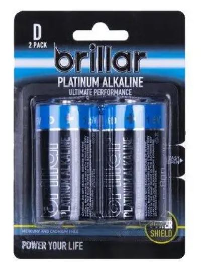 Brillar D Battery 2pk