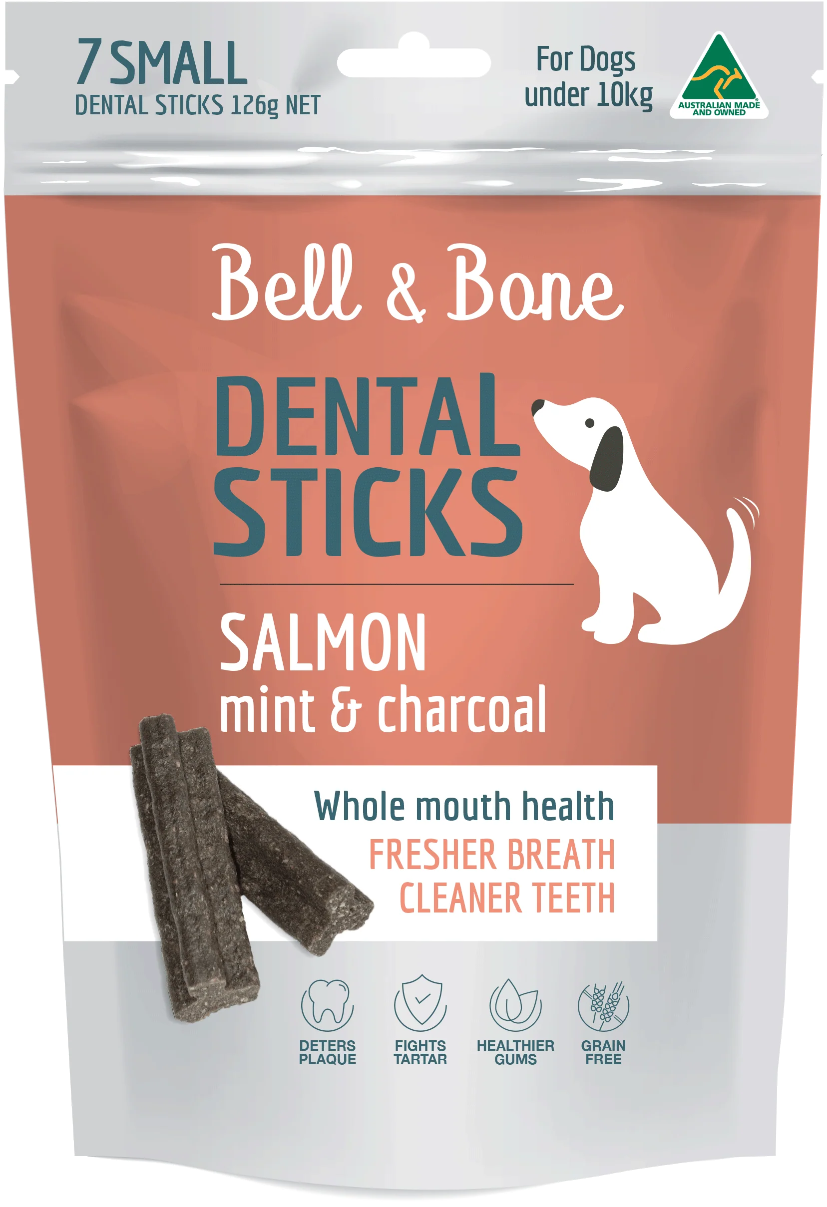 Bell & Bone Dental Sticks - Salmon, Mint and Charcoal
