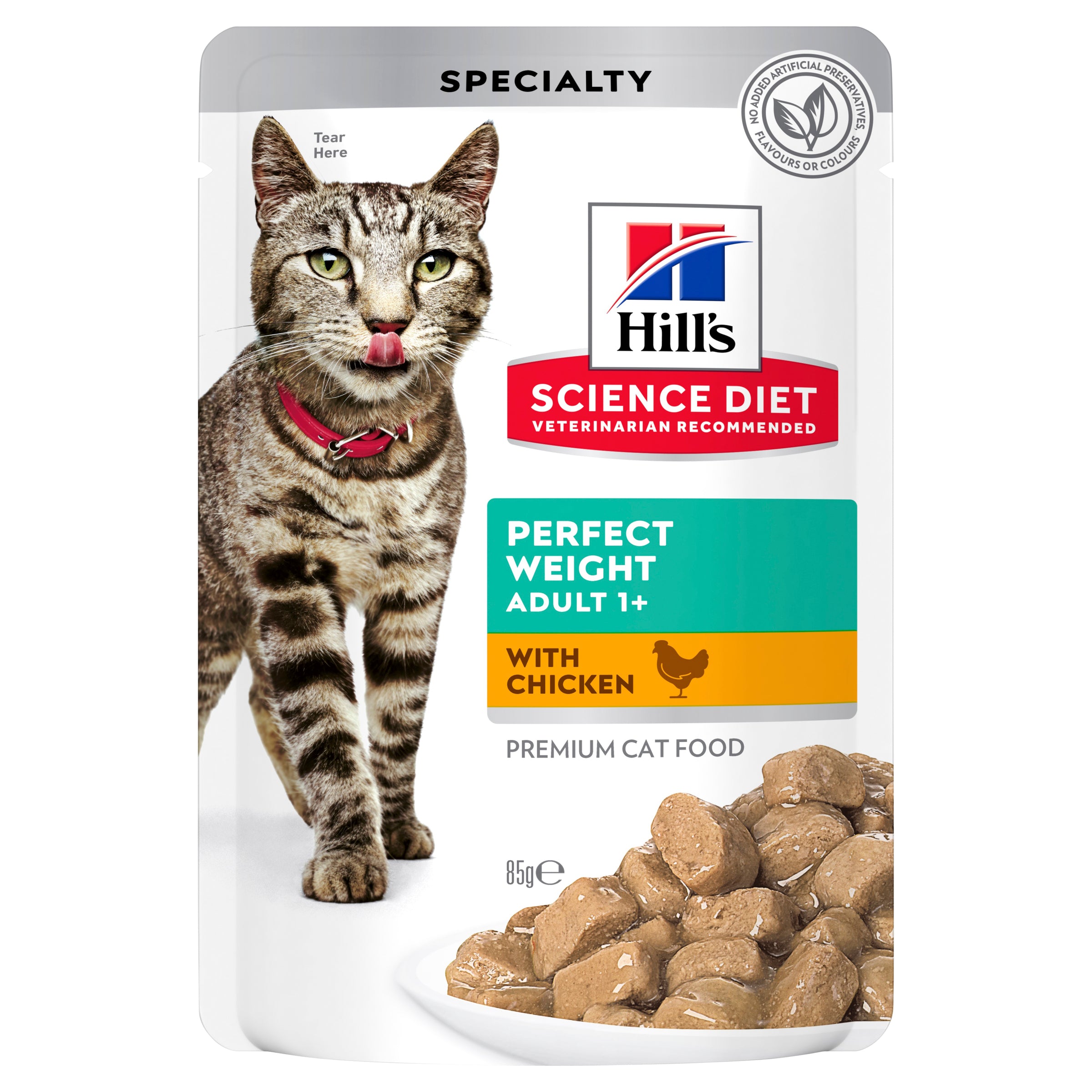 Hill's Cat Perfect Weight Chicken - 85g x12