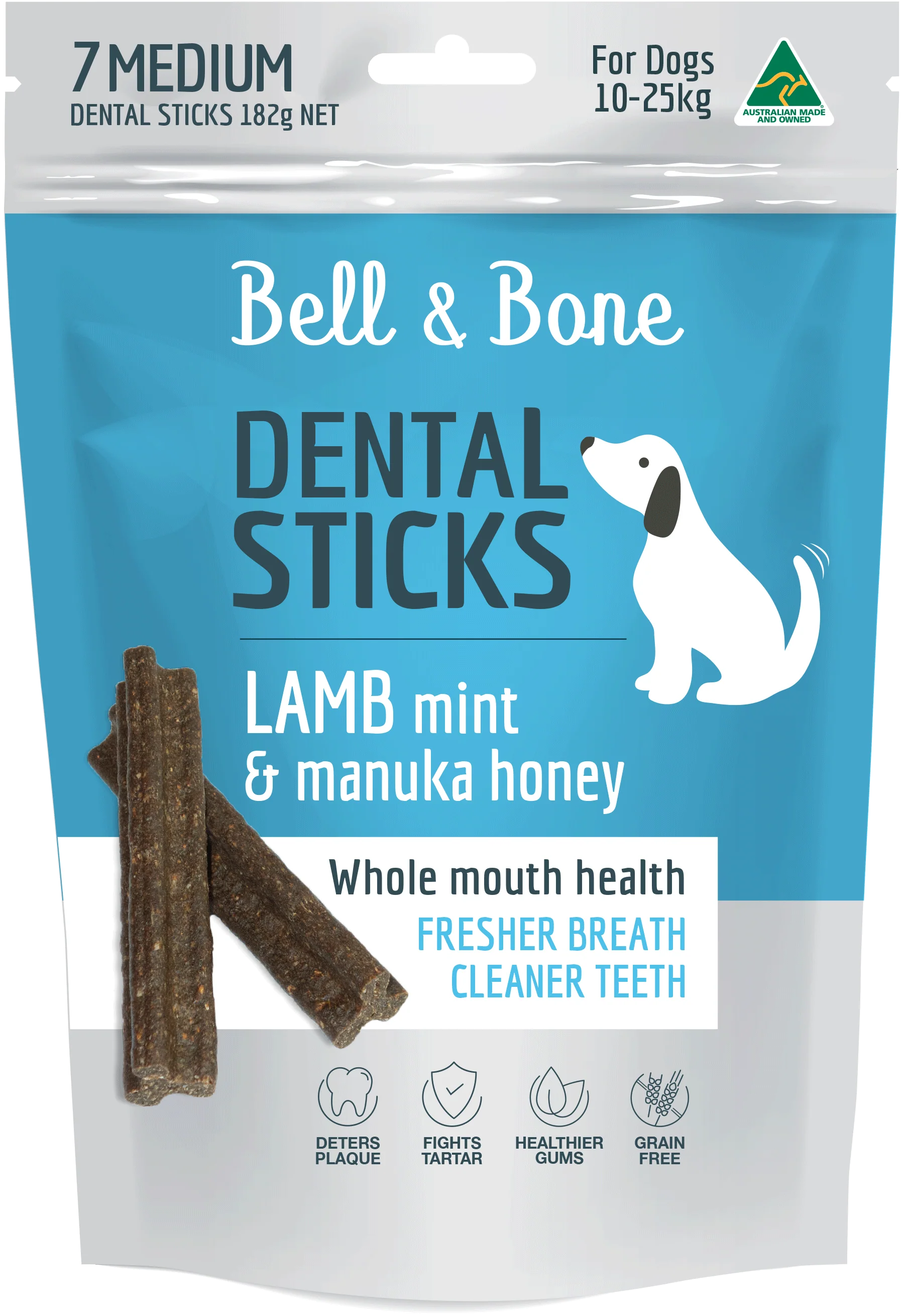 Bell & Bone Dental Sticks - Lamb, Mint and Manuka Honey