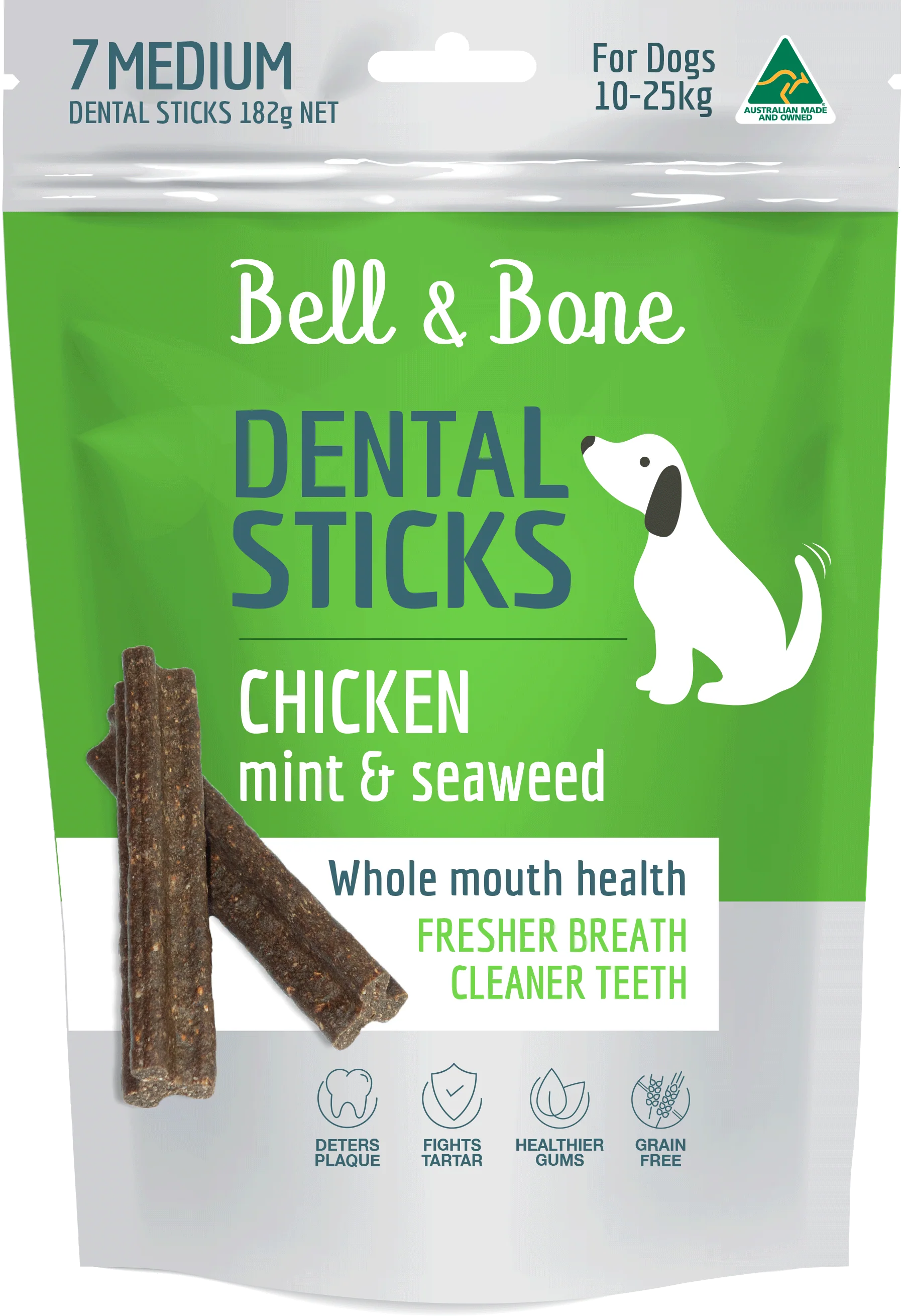 Bell & Bone Dental Sticks - Chicken, Mint and Seaweed