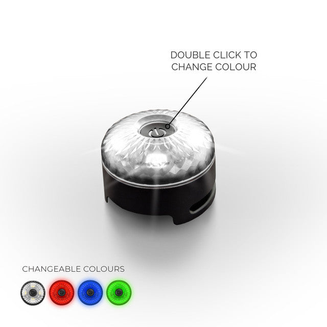 EzyDog GO2 LED Dog Collar Light - Multicolour