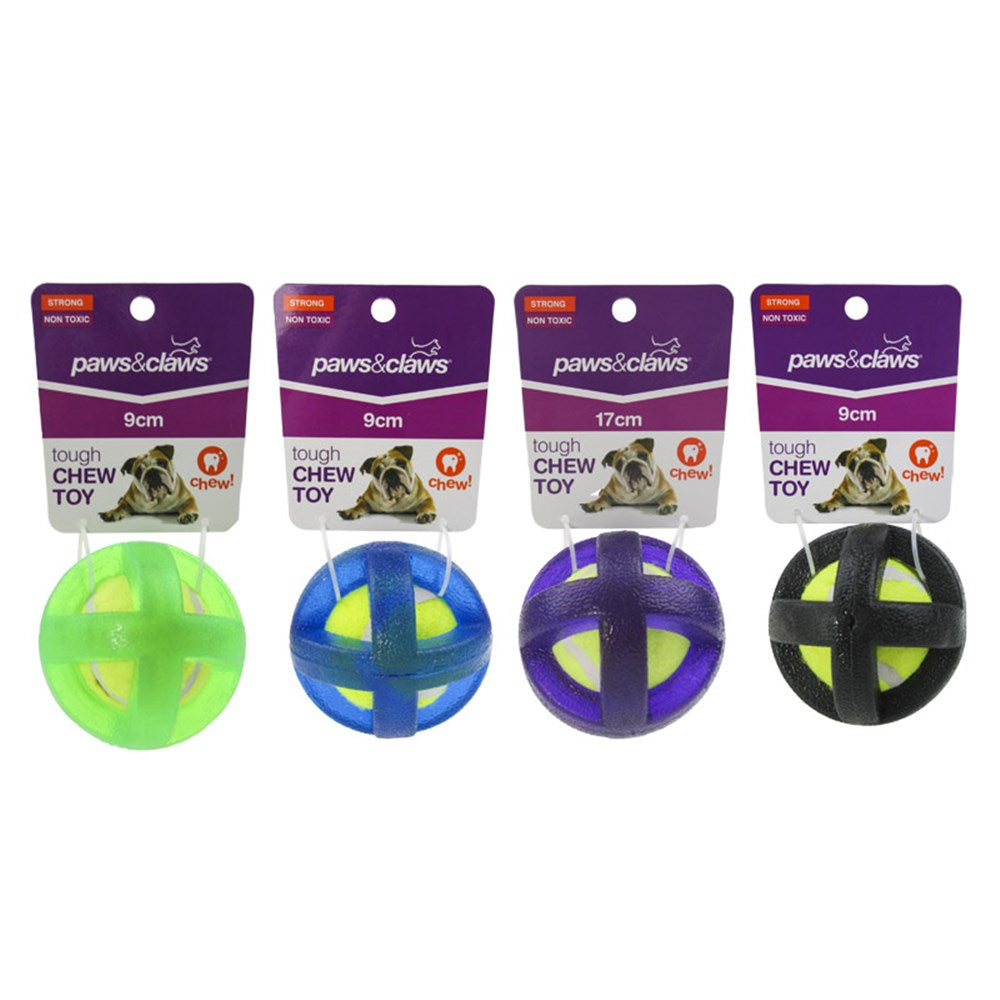 Paws & Claws Tough Tpr Covered Tennis Ball Toy