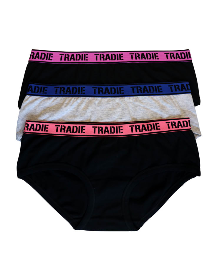 TRADIE Lady 3pk Boyleg