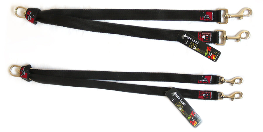 Black Dog Wear Brace Lead - Black