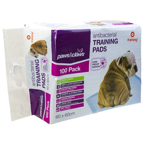Paws & Claws Puppy Training Pads 60x60cm 100Pk