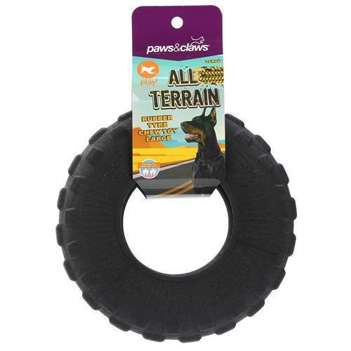 Paws & Claws All Terrain Rubber Tyre Chew Toy